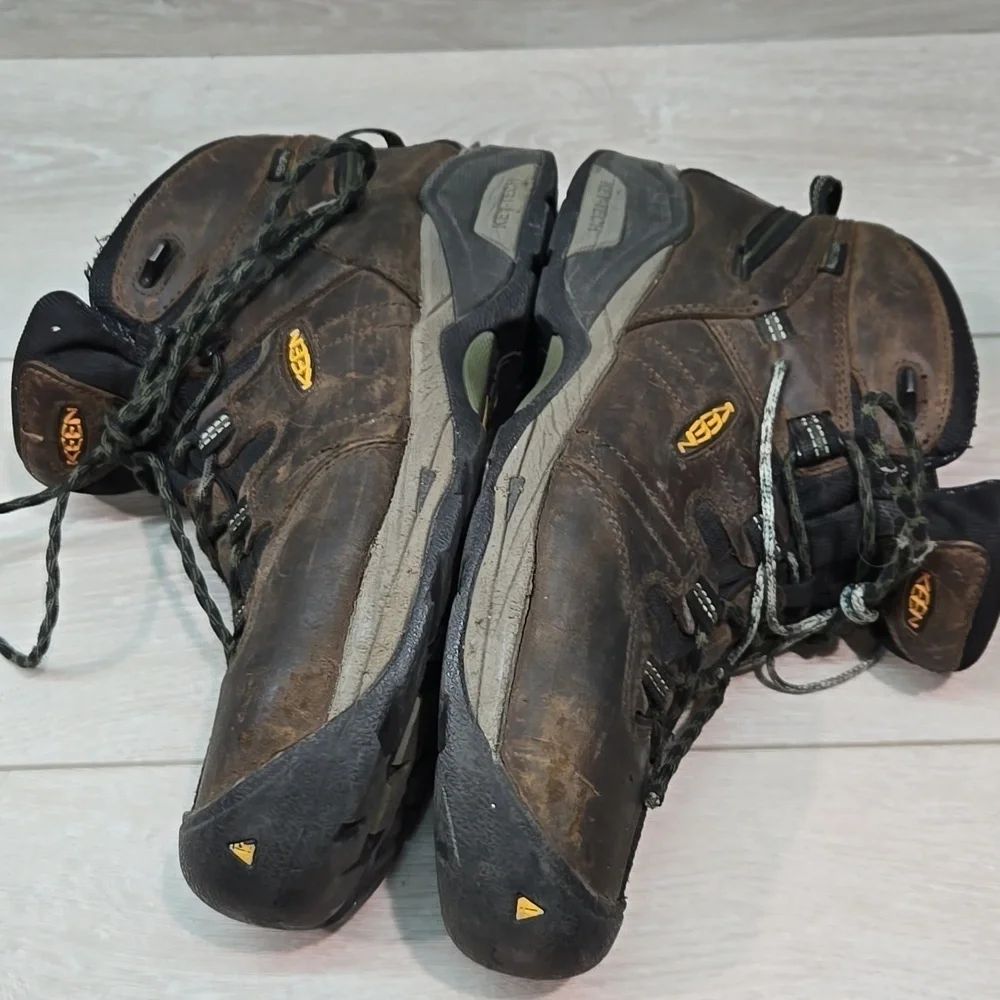 Keen Men's Utility High Top Leather Steel Toe Sneakers Boots Shoes Sz 10.5EE